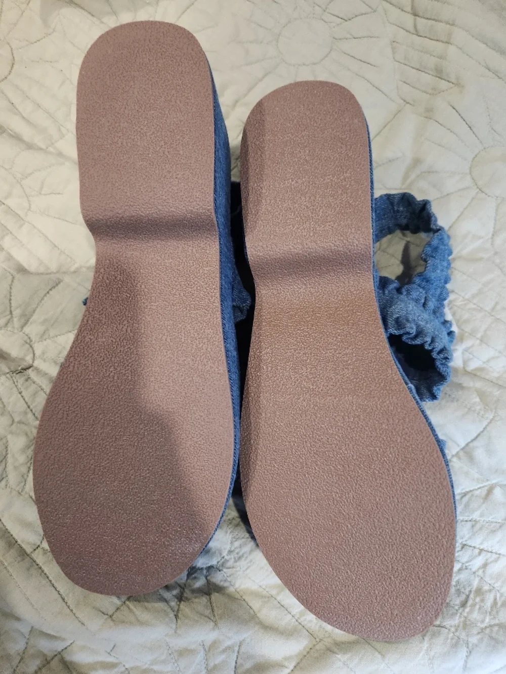 Denim Platform sandals size 10 Urban outfitters new no box